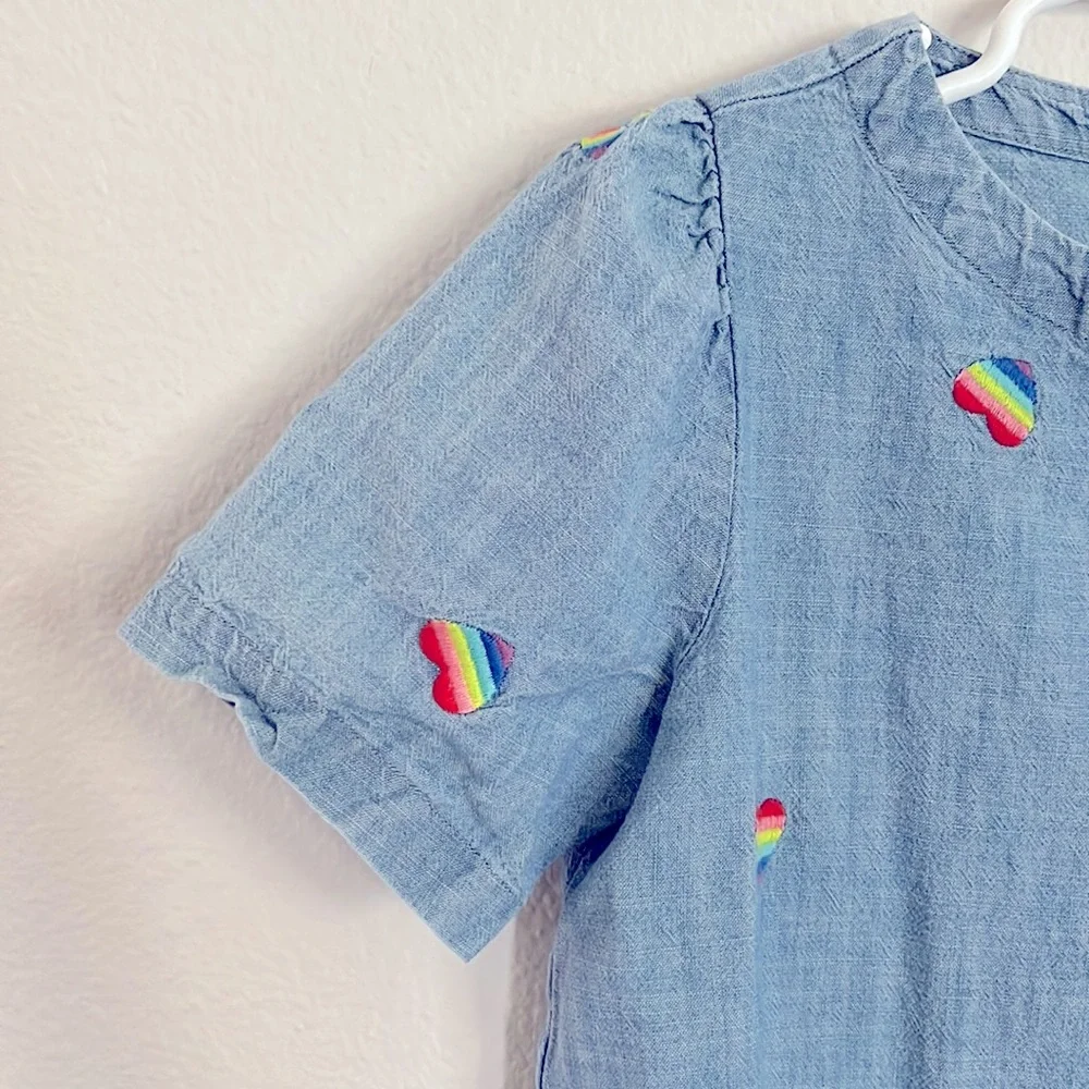 Crewcuts rainbow heart dress - Picture 3 of 6